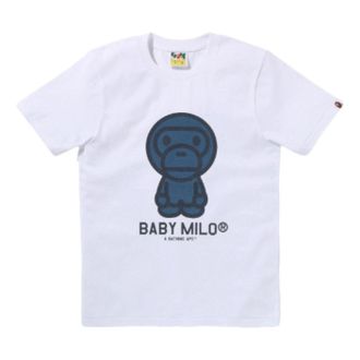 A Bathing Ape (WMNS) A Bathing Ape Denim Baby Milo T-Shirt White 2L80-210-026-WHT