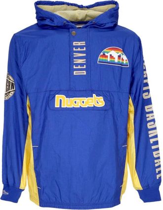 Mitchell & Ness Denver Nuggets Windbreaker Vintage Logo - Heren - Fitness - Blauw - S - Polyester - Fitness