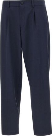 HUGO BOSS P-Phil Broek - Heren - Nette broeken - Blauw - L - Wol - Broeken