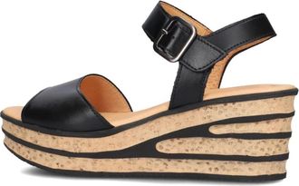 Gabor Elegante Zwarte Sandalen Model 651 - Dames - Sleehakken - Zwart - 42 EU - Leer - Schoenen