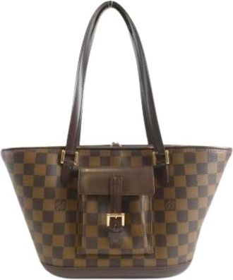 Louis Vuitton Pre-owned Handbags, female, Brown, Size: ONE SIZE Pre-owned Damier Ebene Handbag