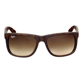 Ray-Ban Justin Classic Brown Gradient Square Unisex Sunglasses RB4165 710/13 54
