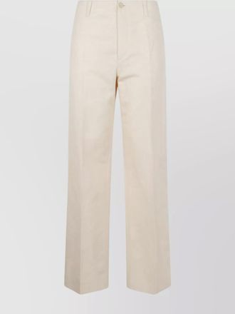 Filippa K linen cotton relaxed straight-leg trousers