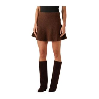 Edited Edited, Rokken, Dames, Bruin, S, Wol, Dames Rokken Adalee Wool Knit Skirt