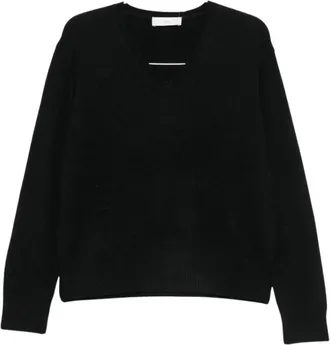 Dunst Truien & Vesten, Dames, Zwart, M, V-neck Truien