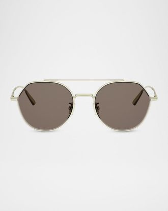 Dior Blacksuit R6U Round Sunglasses