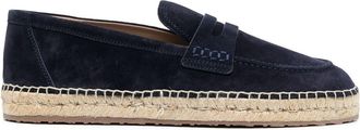 Gianvito Rossi suede / jute espadrilles - men - Jute/Calf Leather/Calf Suede/Rubber - 42.5 - Blue
