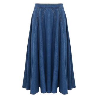 Kocca Dames, Rokken, Blauw, Maat: XL Katoen