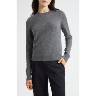 Vince Classic Crewneck Cashmere Sweater in Med H Grey at Nordstrom, Size Xx-Small
