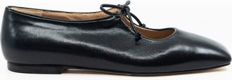 Andrea Gomez Amelia Leather Ballet Flat in Black at Nordstrom, Size 38.5