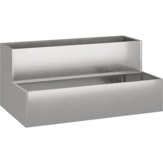vidaXL Macetero De Jard&iacute;n De 2 Niveles 100x60x45 Cm Acero Inoxidable Vidaxl