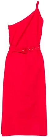 Twin-Set One-Shoulder Long Dress With Belt