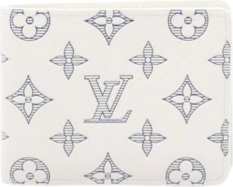 Louis Vuitton Pre-owned Wallets, male, White, Size: ONE SIZE Pre-owned Monogram Shadow Wallet (bi-fold)