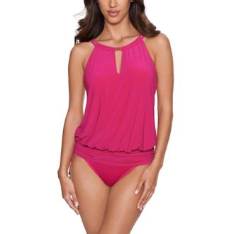 Magic Suit By Miraclesuit Solid Susan Swimsuit In Ruby Red