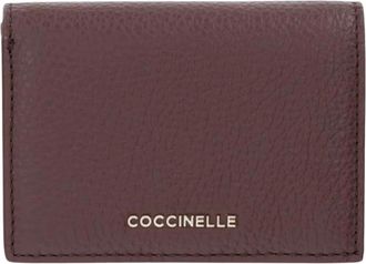 Coccinelle Gevouwen portemonnee van leer - Dames - Portefeuilles - Paars - ONE Size - Leer - Accessoires