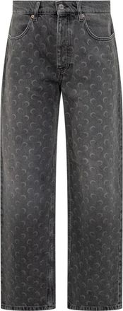 Marine Serre Uomo, Jeans, Grigio, S, new
