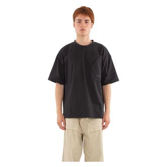 Mizuno Tops, Heren, Zwart, L, Zwarte Heavy Ounce Tee