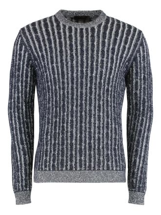 Moorer textured sweater - Blue