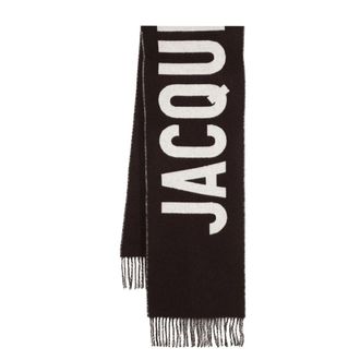 Jacquemus Logo-intarsia Fringed Scarf