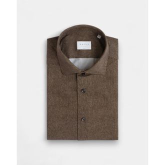 Xacus Active Shirt - Heren - Casual Overhemden - Bruin - 2XL - Leer - Overhemden