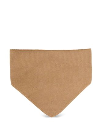 Yves Salomon cashmere knit bandana - women - Cashmere - One Size - Brown