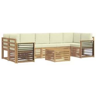 vidaXL Juegos De Sof&aacute;s Madera De Acacia S&oacute;lida Vidaxl