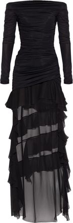 Blumarine Abito corto con spalle scoperte - Nero