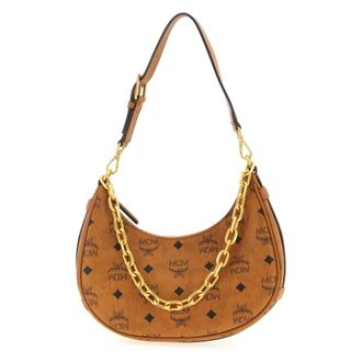 MCM Mcm Aren Crescent Hobo Shoulder Bag