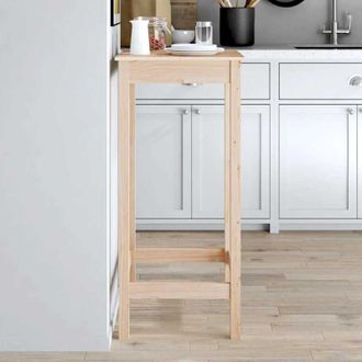 vidaXL vidaXL Tavolo da Bar 50x50x110 cm in Legno Massello di Pino