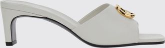 Gucci Sandali mules in nappa con tacco medio e monogramma GG