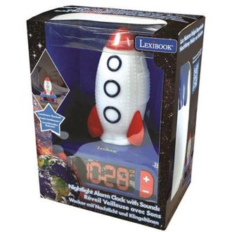 Les Tendances Les Tendances - Juego De Despertar Lexibook Reloj Despertador Digital Con Luz Nocturna Space Cohete 3d