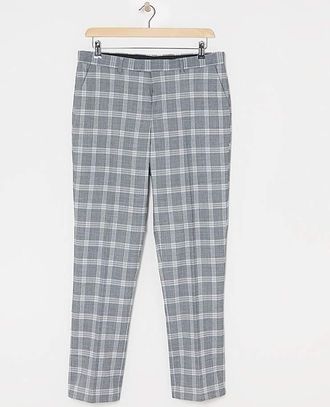 Jacamo Light Grey Check Reg Fit Suit Trouser