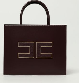 Elisabetta Franchi Borsa Tote grande con logo Elisabetta Franchi