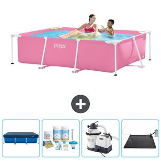 Intex Piscina Con Estructura Rectangular - 220x150x60 Cm - 7-piezas Scb62