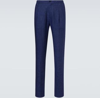 Rubinacci Linen tapered pants