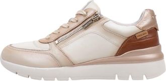 Pikolinos Cantabria Leather Sneakers for Lady, Cream, 6-6.5 UK
