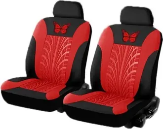 OEM Juego De Fundas Para Asientos De Coche, Fundas Universales Para Asientos Delanteros Y Traseros, Juego De 4, Rojo