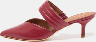 Malone Souliers Burgundy Leather Matilda Mules