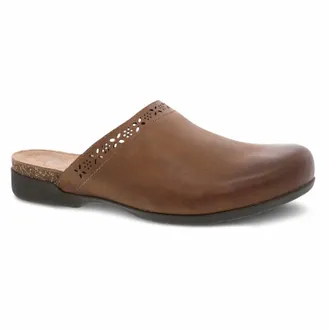Dansko Womens Robbie Casual Mule In Burnished Tan