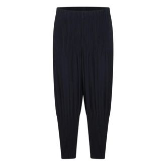 Issey Miyake Broeken, Heren, Blauw, M, Polyester, Ballon Broek