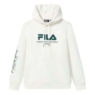 Fila Logo Graphic Hoodie White Green F11M319206F-WT