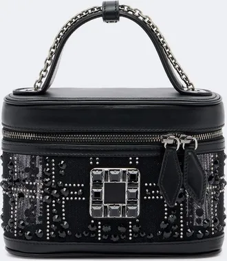 Roger Vivier Tr&egrave;s Vivier Micro crystal-embellished vanity bag
