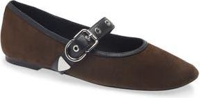 3.1 Phillip Lim Mary Jane Flat in Chocolate at Nordstrom Rack, Size 10Us / 40Eu