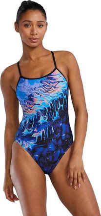 TYR Durafast Elite Swimsuit Womens Ultra Violet Tie Back One Piece DSGL1259