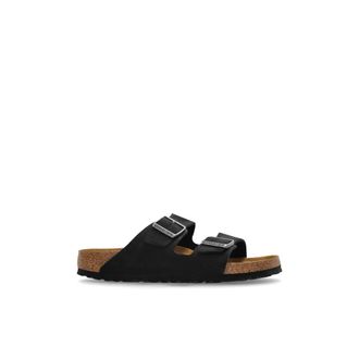 Birkenstock Arizona BS Slides - Dames - Sandalen - Zwart - 36 EU - Leer - Schoenen