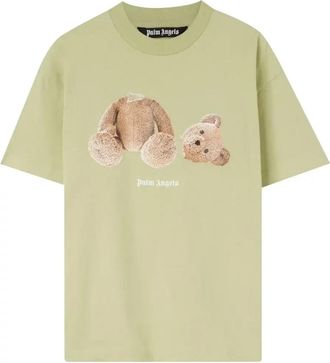 Palm Angels Bear Classic Tee Mint Brown PMAA001F22JER0055160