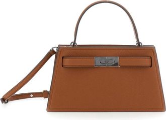 Tory Burch Bruine tassen Petit LEE Radziwill - Dames - Handtassen - Bruin - ONE Size - Leer - Tassen