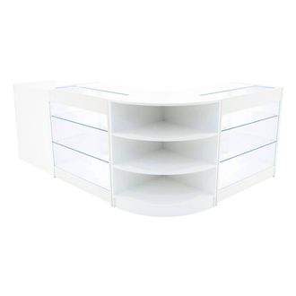 MonsterShop Astro LED Shop Counter Set LM60, TB60 & 2 x K900 - White