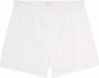 Derek Rose Mens Savoy Classic-Fit Cotton Boxer Shorts, White - Size: 33/32/32