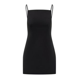 Givenchy Sliced Mini Jurk in Cr&ecirc;pe Cady - Dames - Jurken - Zwart - Maat: M Viscose